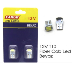 AMPUL LED 12V T10 FİBER COB LED BEYAZ