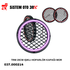 TRM 20CM IŞIKLI HOPARLÖR KAPAĞI MOR |  | SES MONTAJ EKİPMANLARI