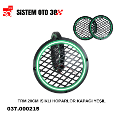 TRM 20CM IŞIKLI HOPARLÖR KAPAĞI YEŞİL |  | SES MONTAJ EKİPMANLARI