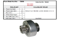 MARŞ DİŞLİSİ 8D VALEO TİPİ BENZİNLİ GENERAL MOTORS RENAULT CLIO-MEGANE SCENİC 1,4-1,5 MOTOR
