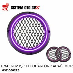 TRM 16CM IŞIKLI HOPARLÖR KAPAĞI MOR |  | SES MONTAJ EKİPMANLARI