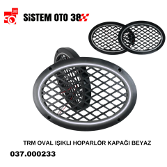 TRM OVAL IŞIKLI HOPARLÖR KAPAĞI BEYAZ |  | SES MONTAJ EKİPMANLARI