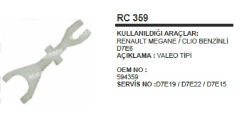 MARŞ ÇATALI VALEO RENAULT MEGANE II, III 1.6, KANGOO, SCENIC, DACIA LOGAN D7EA BENZİNLİ