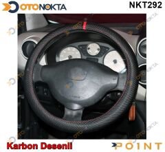 DIREKSIYON KILIFI GECMELI KARBON SIYAH KIRMIZI FX