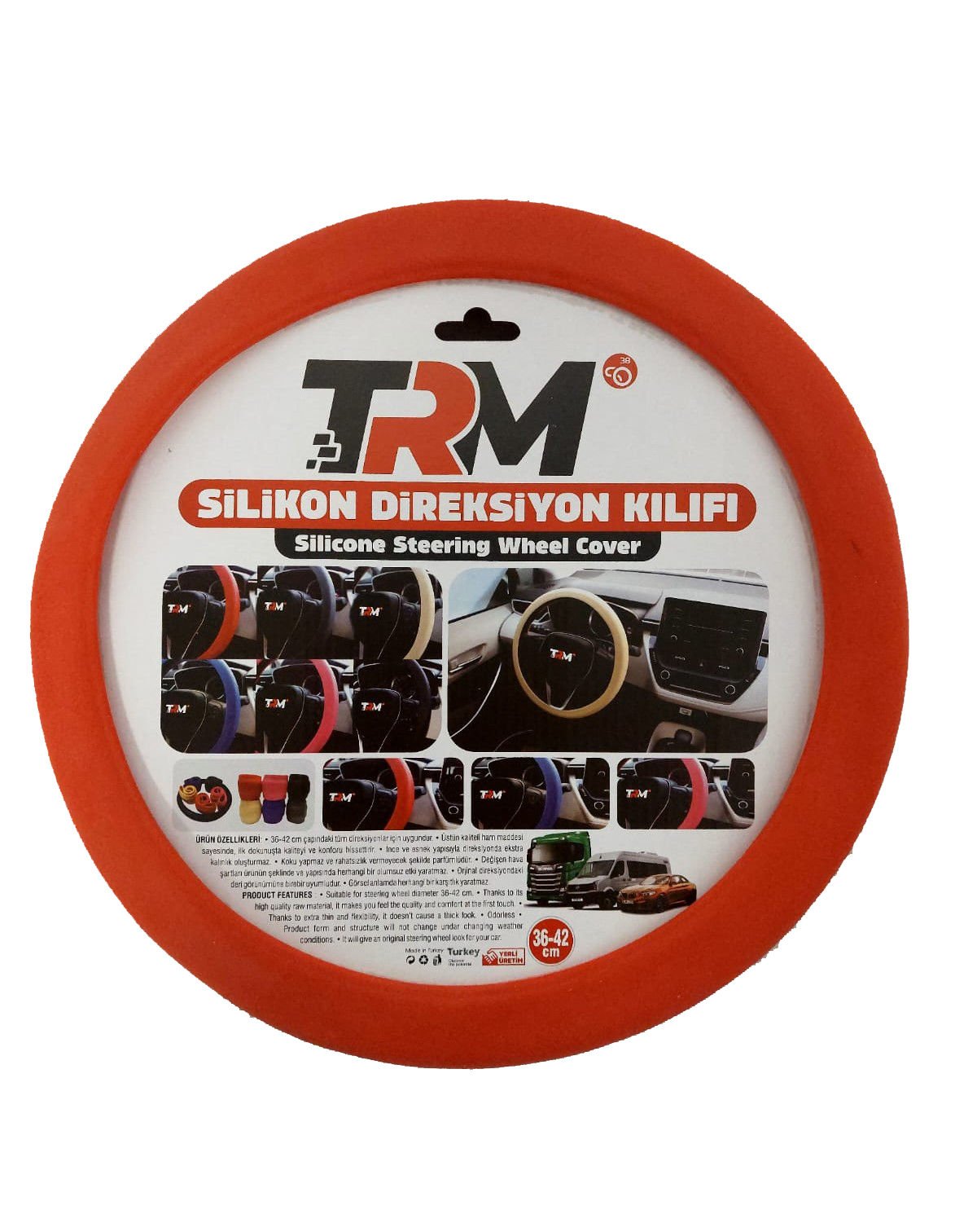 TRM221 SİLİKON DİREKSİYON KILIFI 36-42 CM KIRMIZI |  | DİREKSİYON KILIFLARI