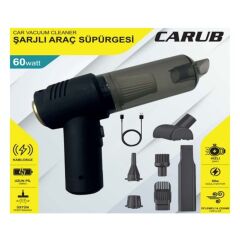 OTO ARAÇ SÜPÜRGESİ 60 WATT ŞARJLI LÜX | ARUB