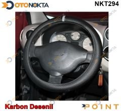 DIREKSIYON KILIFI GECMELI KARBON SIYAH GRI FX