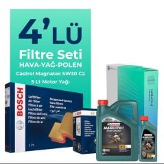 Skoda SuperB 1.9 Dizel Filtre Bakım Seti Castrol Motor Yağlı (2001-2009) 4 Lü