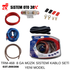 TRM-468  8 GA MÜZİK SİSTEMİ KABLO SETİ YEMİ MODEL |  | SES MONTAJ EKİPMANLARI