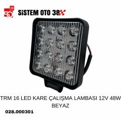 TRM 16 LED KARE ÇALIŞMA LAMBASI 12V 48W BEYAZ |  | LED AYDINLATMA GRUBU