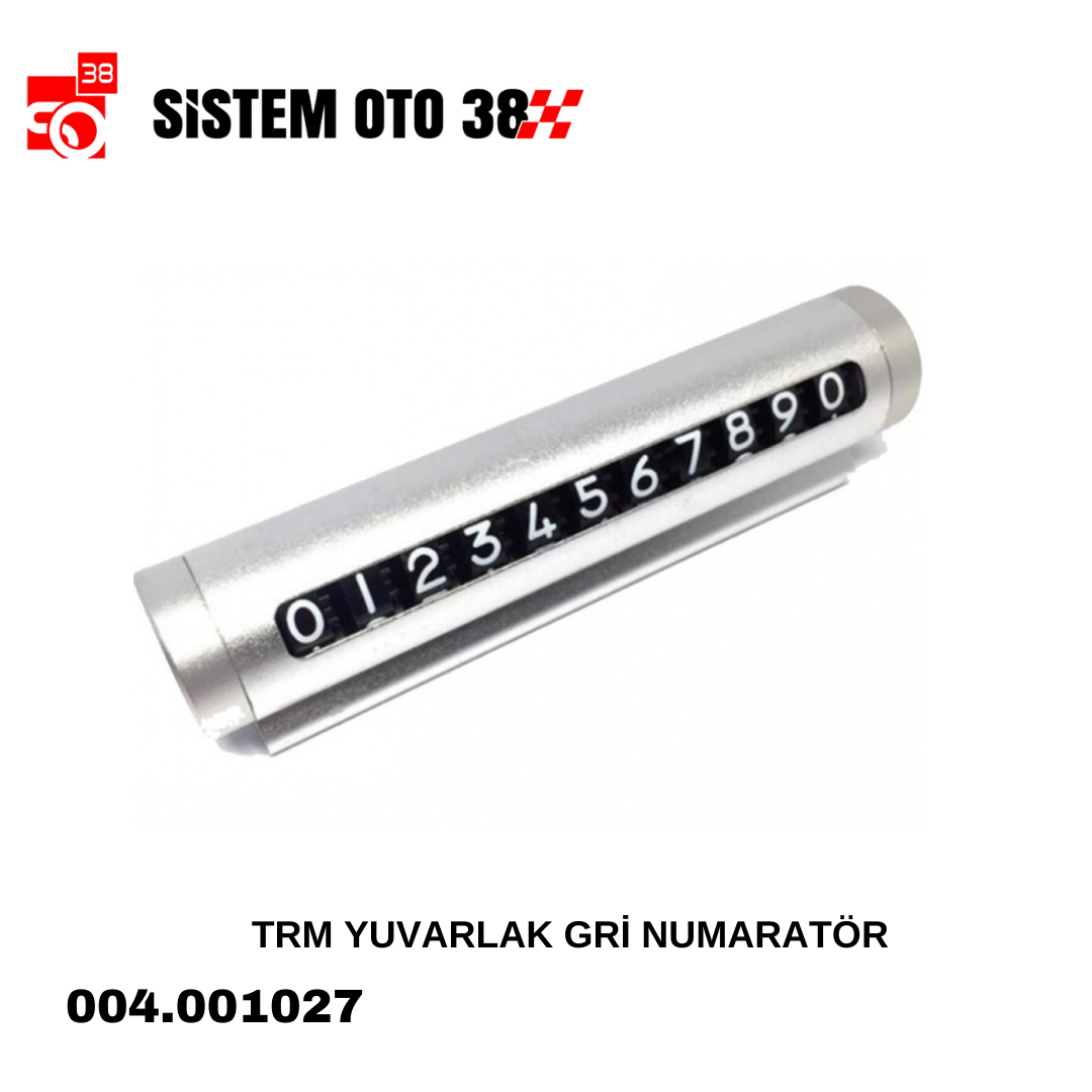 TRM YUVARLAK GRİ NUMARATÖR |  | ARAÇ İÇİ AKSESUARLAR