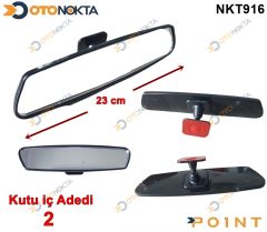 AYNA IC DIKIZ SIYAH 23 CM  YAPISMALI 2LI