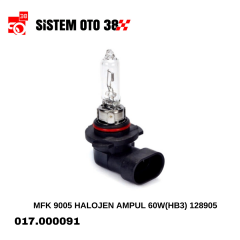 MFK 9005 HALOJEN AMPUL 60W(HB3) 128905 |  | HALOJEN AMPUL GRUBU