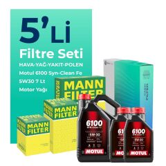 Volkswagen Transporter T5 2.0 Dizel Filtre Bakım Seti Motul Motor Yağlı (2009-2015) 5 Li