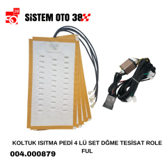 KOLTUK ISITMA PEDİ 4 LÜ SET DĞME TESİSAT ROLE FUL |  | ARAÇ İÇİ AKSESUARLAR