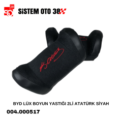 BYD LÜX BOYUN YASTIĞI 2Lİ ATATÜRK SİYAH |  | BOYUN YASTIKLARI