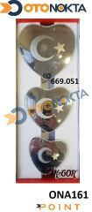 AYNA IC KALP SET 669.051 R320 YALDIZLI 3LU TAKGOR
