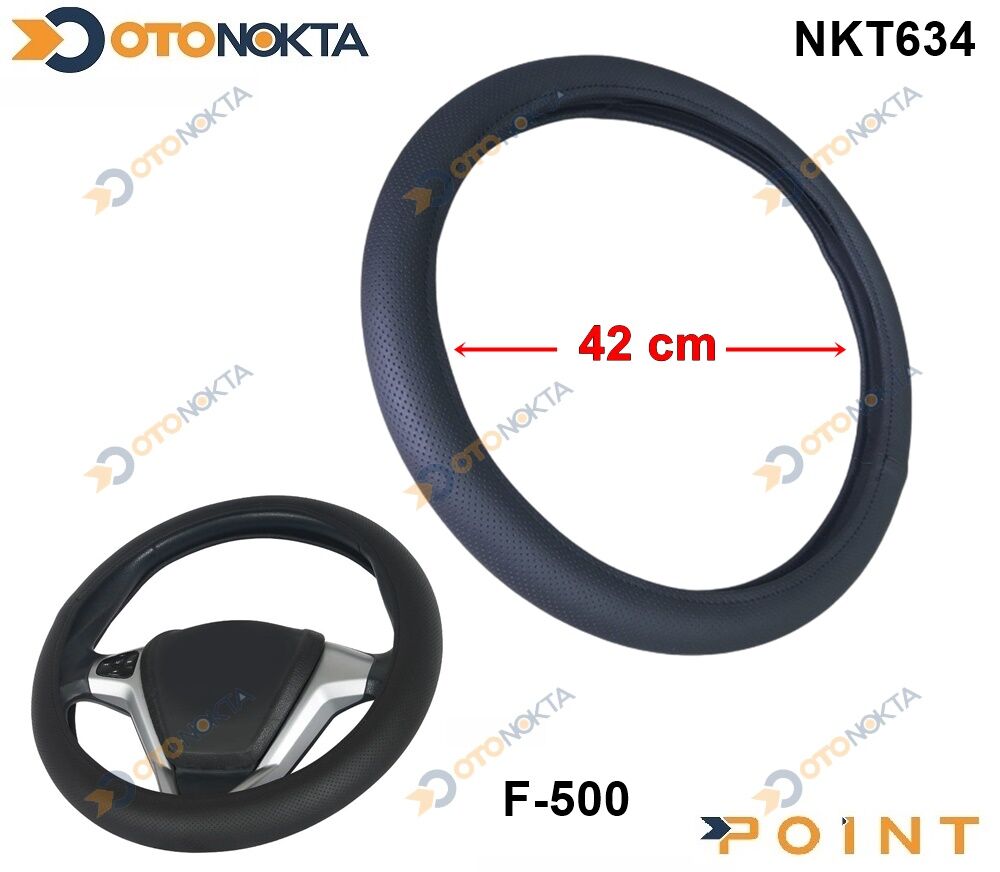 DIREKSIYON KILIFI 42CM NOKTALI SIYAH DERI F-500