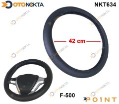 DIREKSIYON KILIFI 42CM NOKTALI SIYAH DERI F-500