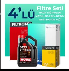 Filtron Alfa Giulietta 1.4 TB Filtre Bakım Seti Motul Motor Yağlı (2010-2018) 4 Lü