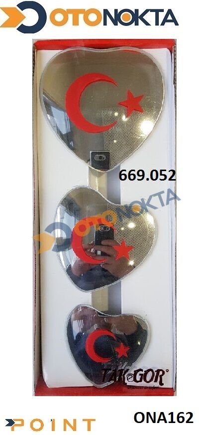 AYNA IC KALP SET 669.052 R320 KIRMIZI 3LU TAKGOR