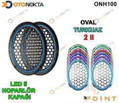 OVAL HOPARLOR KAPAGI ISIKLI TURKUAZ