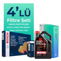 BOSCH Alfa Giulietta 1.4 TB Filtre Bakım Seti Motul Motor Yağlı (2010-2018) 4 Lü