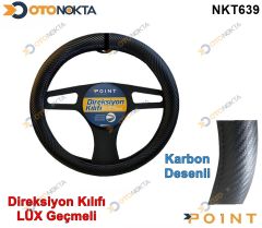 DIREKSIYON KILIFI GECMELI LUKS KARBON SIYAH F-372