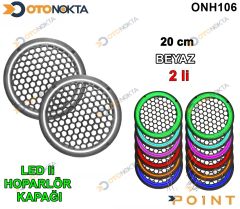20 CM HOPARLOR KAPAGI ISIKLI BEYAZ