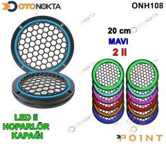 20 CM HOPARLOR KAPAGI ISIKLI MAVI