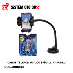 CARUB TELEFON TUTUCU 35 CM SPİRALLİ VAKUMLU |  | ARAÇ İÇİ AKSESUARLAR