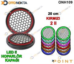 20 CM HOPARLOR KAPAGI ISIKLI KIRMIZI