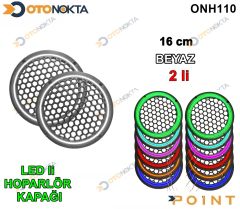 16 CM HOPARLOR KAPAGI ISIKLI BEYAZ