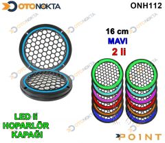 16 CM HOPARLOR KAPAGI ISIKLI MAVI