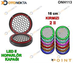 16 CM HOPARLOR KAPAGI ISIKLI KIRMIZI