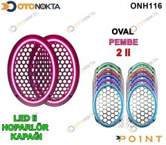 OVAL HOPARLOR KAPAGI ISIKLI PEMBE