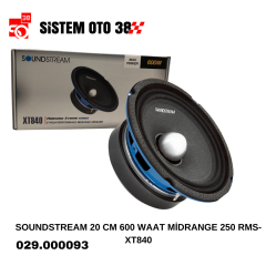 SOUNDSTREAM 20 CM 600 WAAT MİDRANGE 250 RMS- XT840 |  | MİDRANGELER