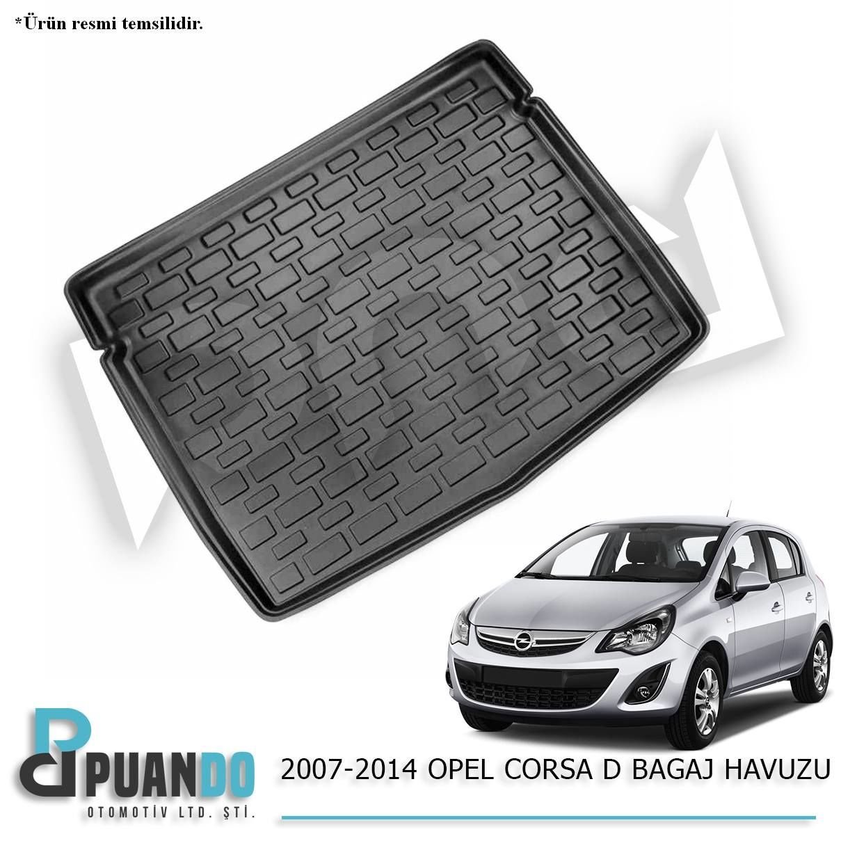 2007-2014 OPEL CORSA D BAGAJ HAVUZU