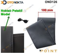 DIKMELI DIREKSIYON KILIFI NOKTALI SIYAH IP 100 CM