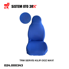 TRM SERVİS KILIFI DÜZ MAVİ |  | KOLTUK KILIF VE MİNDER
