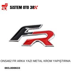 ONS462 FR ARKA YAZI METAL KROM YAPIŞTIRMA |  | ARAÇ DIŞI AKSESUARLAR