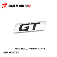 ARMA METAL YAPIŞMA GT GRİ |  | ARAÇ DIŞI AKSESUARLAR