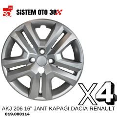 AKJ 206 16'' JANT KAPAĞI DACİA-RENAULT |  | JANT KAPAKLARI