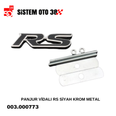 PANJUR VİDALI RS SİYAH KROM  METAL |  | ARAÇ DIŞI AKSESUARLAR