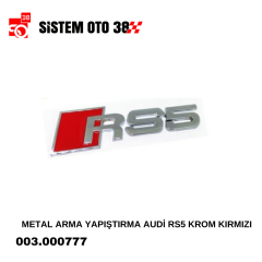 METAL ARMA YAPIŞTIRMA AUDİ RS5 KROM KIRMIZI |  | ARAÇ DIŞI AKSESUARLAR