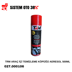 TRM ARAÇ İÇİ TEMİZLEME KÖPÜĞÜ AERESOL 500ML |  | KOZMETİK GRUBU