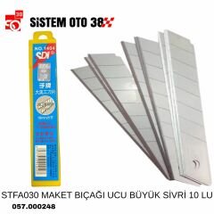 STFA030 MAKET BIÇAĞI UCU BÜYÜK SİVRİ 10 LU |  | CAM FİLMİ UYG.APARATLARI