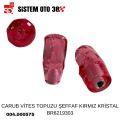 CARUB VİTES TOPUZU ŞEFFAF KIRMIZ KRİSTAL BR6219303 |  | ARAÇ İÇİ AKSESUARLAR