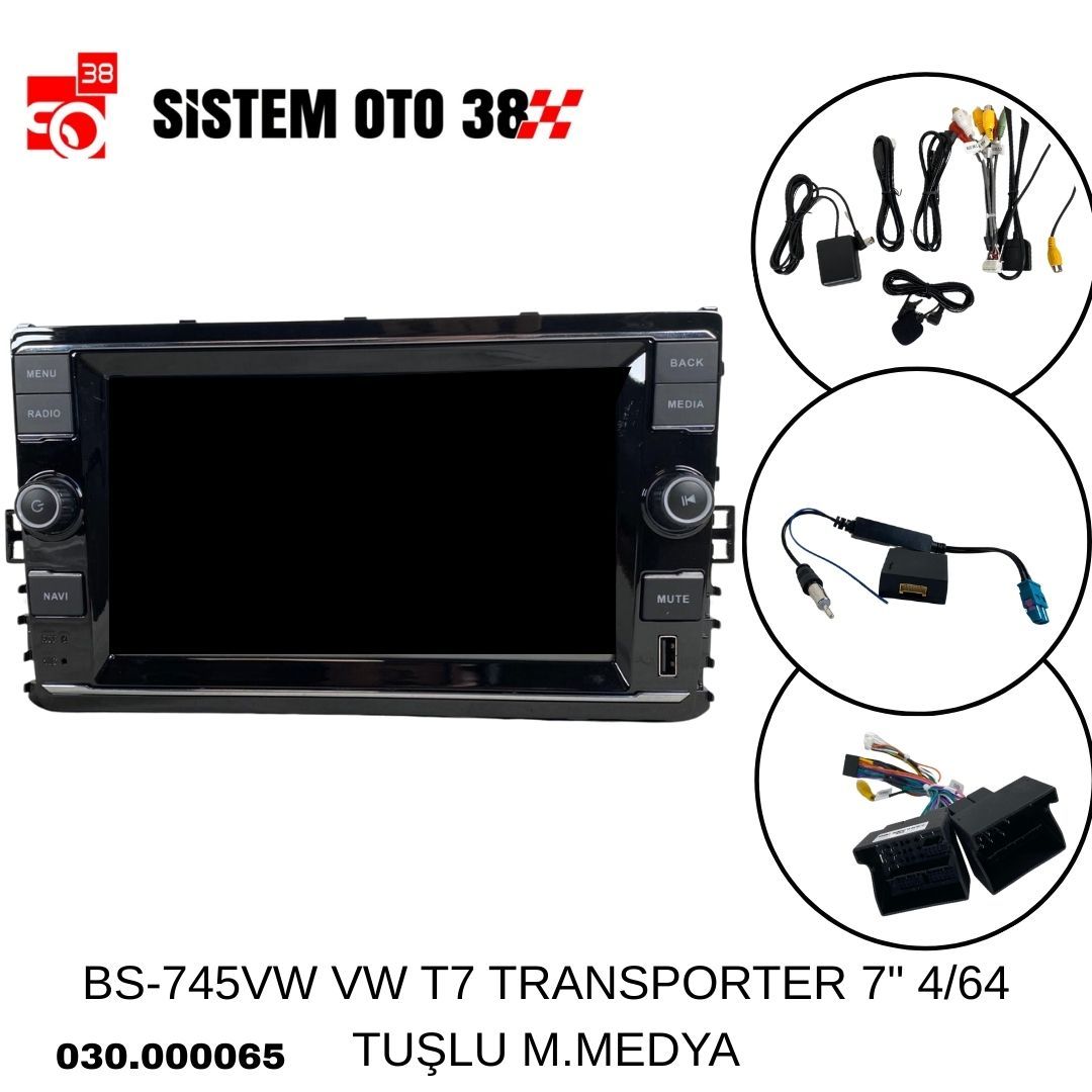 BS-745VW VW T7 TRANSPORTER 7'' 4/64 TUŞLU M.MEDYA |  | MULTİMEDYALAR