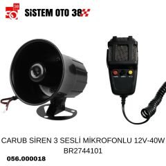 CARUB SİREN 3 SESLİ MİKROFONLU 12V-40W BR2744101 |  | SİRENLER